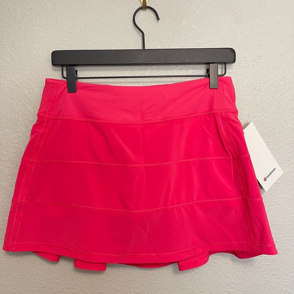 NWT Lululemon Pace Rival Mid-Rise Skirt *Long 14” Pink Size 6